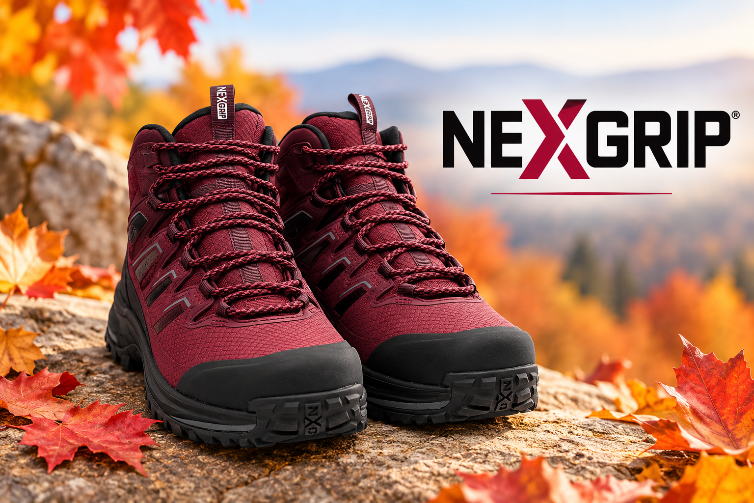 Bottes de randonnée NEXGRIP en automne